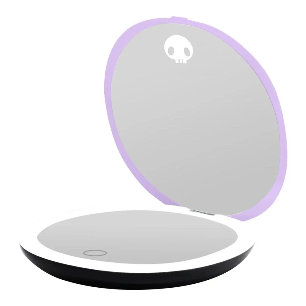 Impressions Vanity My Melody Portable Round LED Compact Mirror for Purse, Lighte
